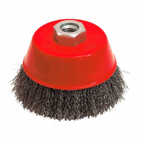 Brosse coni acier 125 m14 fil 0.30