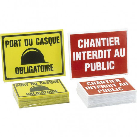 Panneau de chantier pour piétons