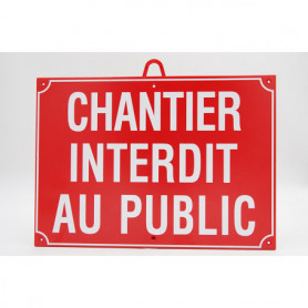 Panneau de signalisation chantier