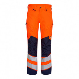 Pantalon HV2 Stretch|40|Orange fluo/ Bleu marine