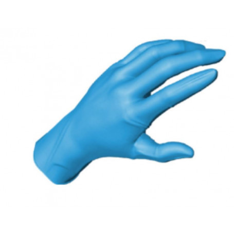 Gants nitrile bleu (non poudrés) x100