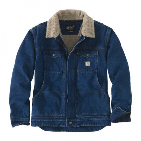 Veste jean's Carhartt 105478 avec Sherpa Denim