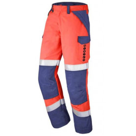 Pantalon HV 300XP ESCORIAL couleur orange HV / Marine