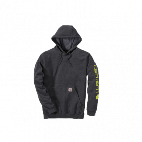 Sweat-shirt à capuche SLEEVE K288 gris charbon