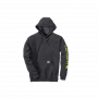 Sweat-shirt à capuche SLEEVE K288 gris charbon