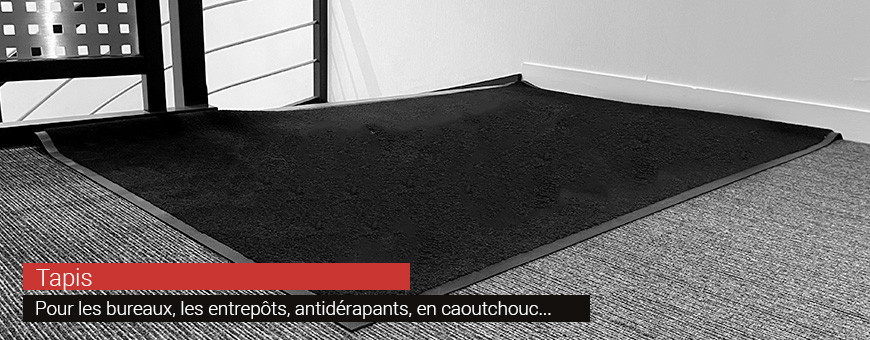 Tapis | Pour les bureaux, les entrepôts, antidérapants, en caoutchouc.